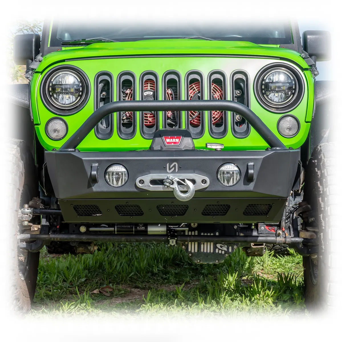 Jeep JK/JL/JT Front Bumper with Skid Plate & Recessed Winch Mount | 2007–2025 product image