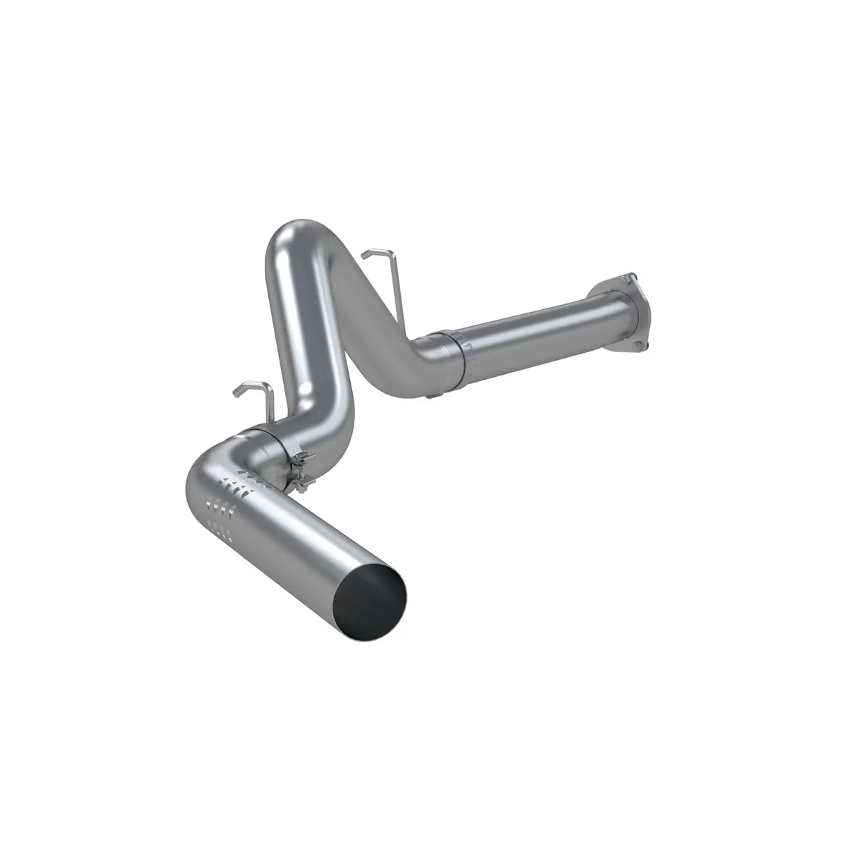 Armor Plus Filter Back Exhaust System; 4 in.; Incl. Ext. Pipe/Over Axle Pipe/Tailpipe/Hardware; No Tip Incl.; Single Side Exit; T409 Stainless Steel; product image