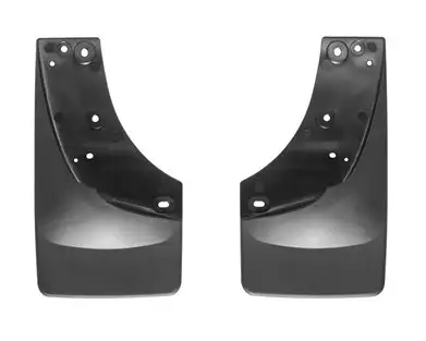 Weathertech 2003 - 2006 Chevrolet Avalanche Black No Drill MudFlaps with OE Flares / 2001 - 2007 Chevrolet Silverado 1500/2500/3500 Black No Drill MudFlaps with OE Flares / 2001 - 2007 Chevrolet Silverado Classic Dually Black No Drill MudFlaps with OE Flares