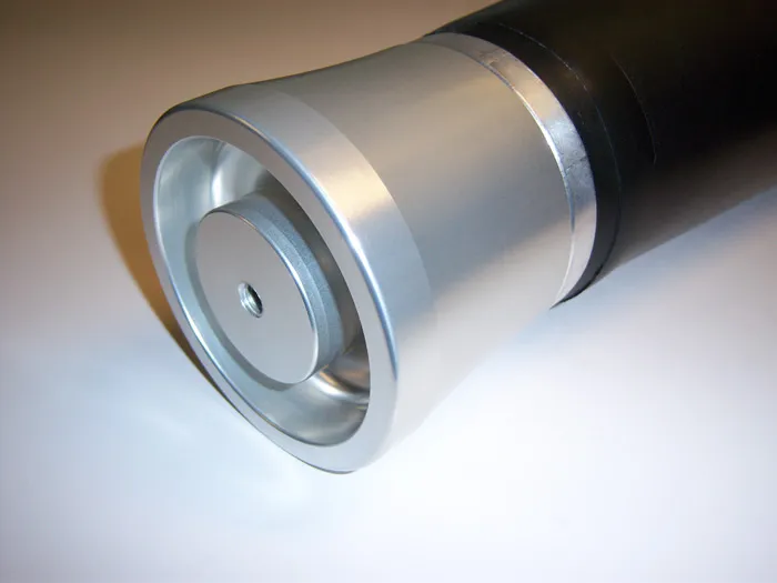 Ridetech 9100 Tapered Rolling Sleeve Air Spring 6.5 Inch Diameter W/ 1/4 Inch NPT Port Length Is 5.25 Inch Minimum 10 -10.5 Inch Ride Height And 15 Inch Maximum Load Capacity Is 2000 LbsAt 100 Psi Ridetech product image