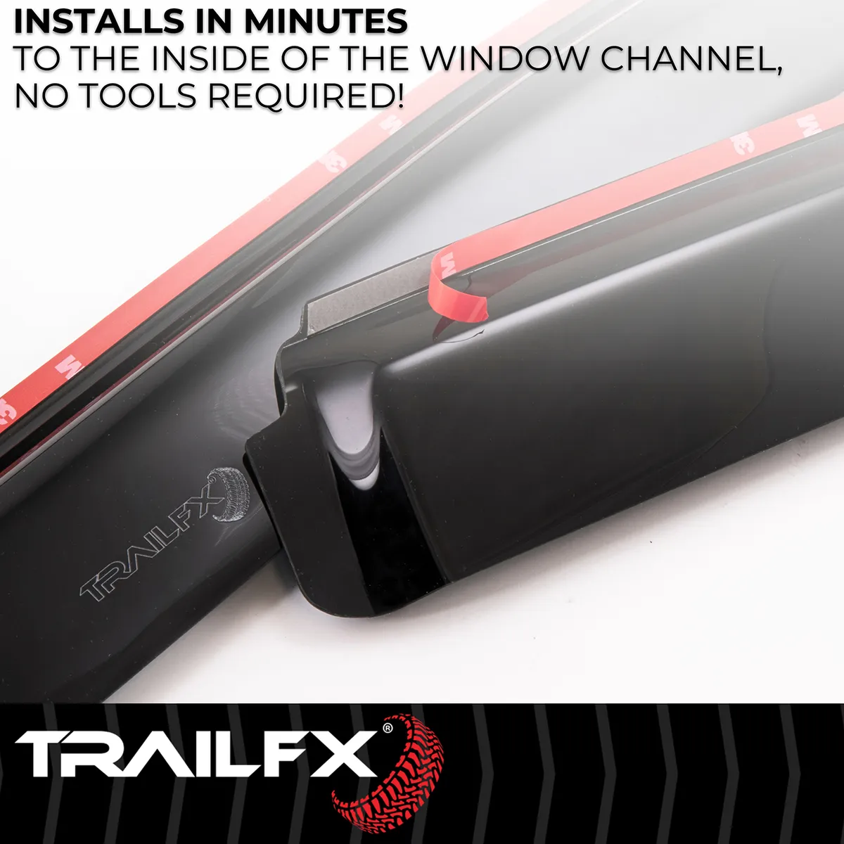 Tfx Inchannel Wndw Vents Smoke 4pc product image