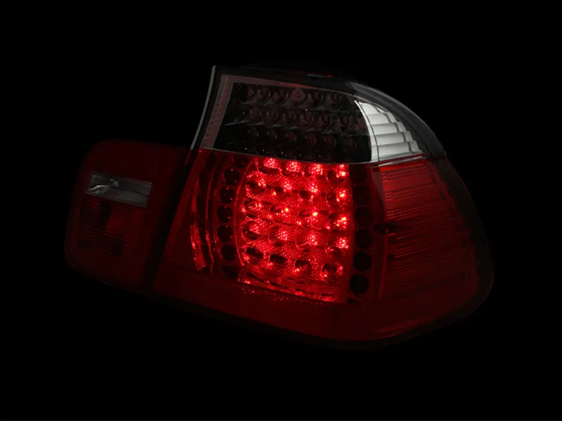 Bmw 3 Series E46 02-05 4DR LED Tail Lights Chrome Red/Clear Lens 2pc product image