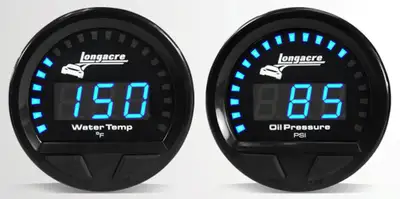 Longacre Waterproof LED 2 Gauge Panel OP/WT