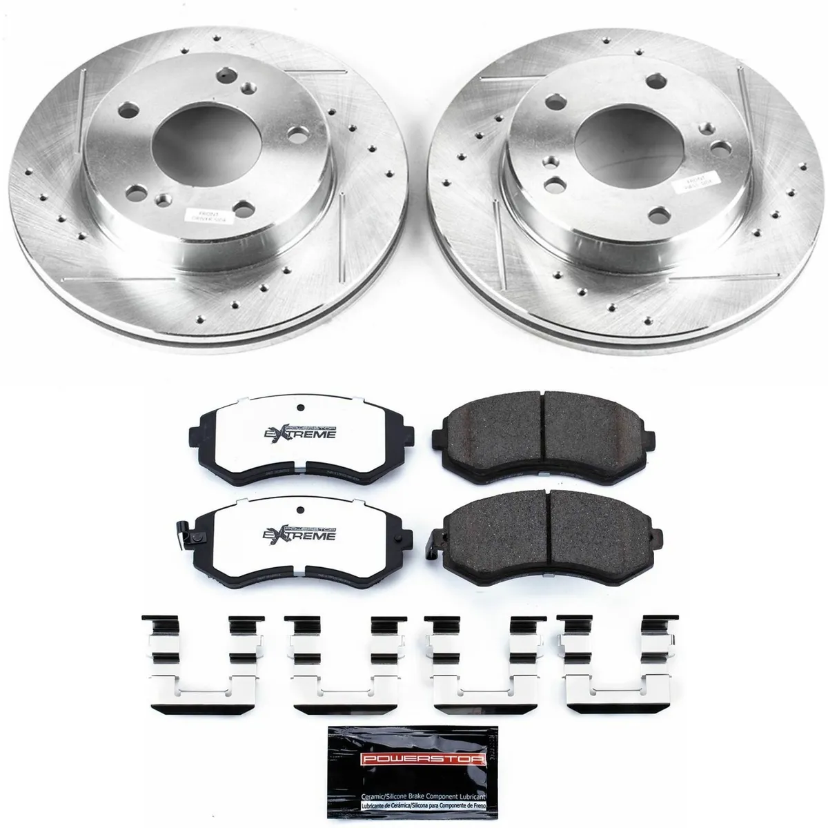 Z26 Street Warrior Upgrade Kit: Drilled/Slotted Rotors; Carbon-Fiber Ceramic Pads W/Hardware product image