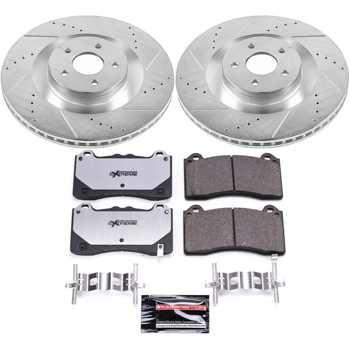 Z26 Street Warrior Upgrade Kit: Drilled/Slotted Rotors; Carbon-Fiber Ceramic Pads W/Hardware product image