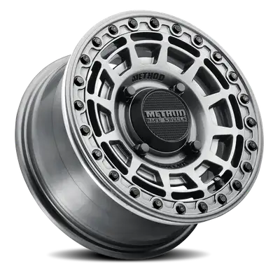Method Race Wheels Aluminum Wheels 15x7 MR415 Beadlock UTV Bolt Pattern 4 On 156 Offset 38 Lip Size 0 Graphite GY Gloss Graphite Ring Method