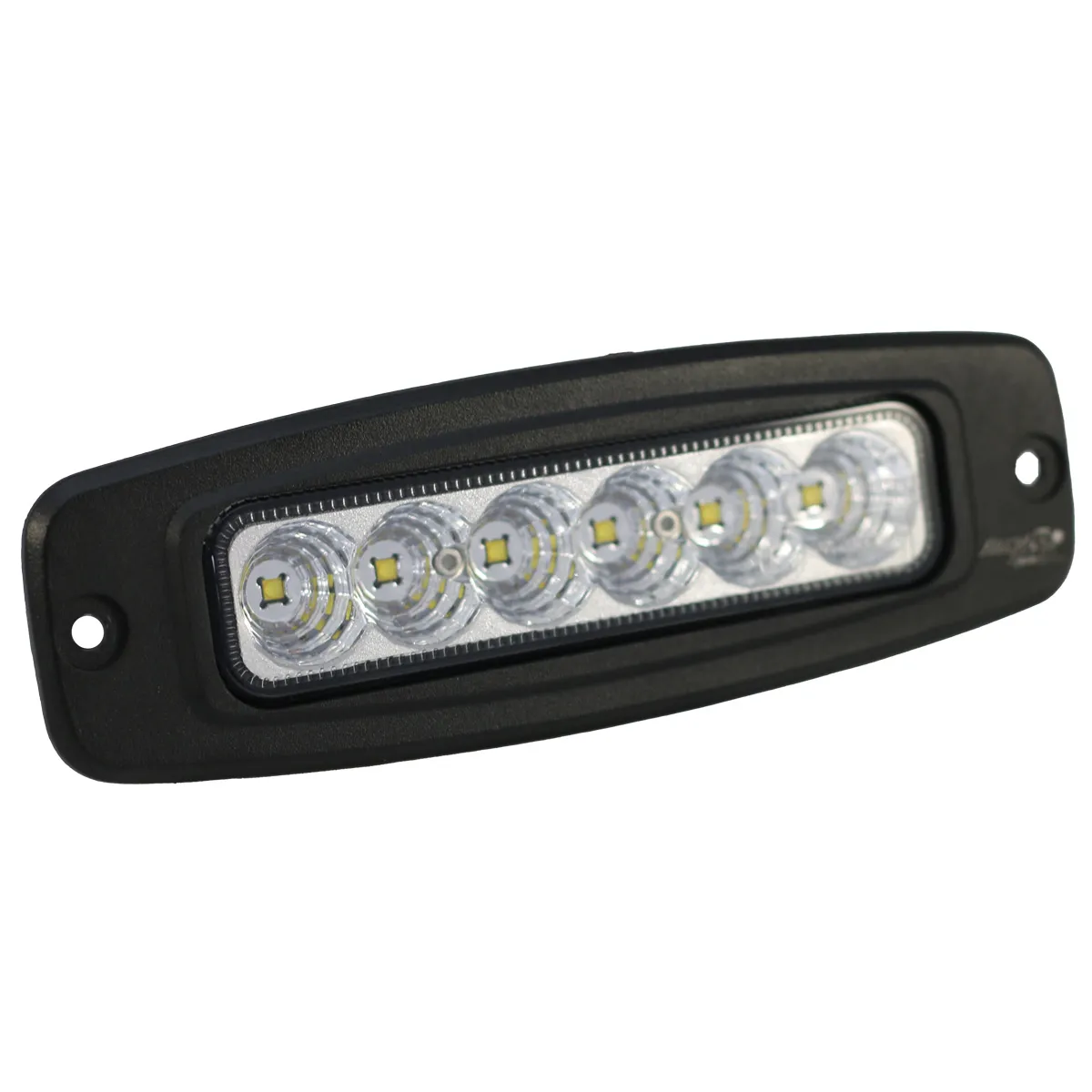 7.5in Oval Flush Mount Mini LED Flood Beam Auxiliary Light Chrome/Black product image