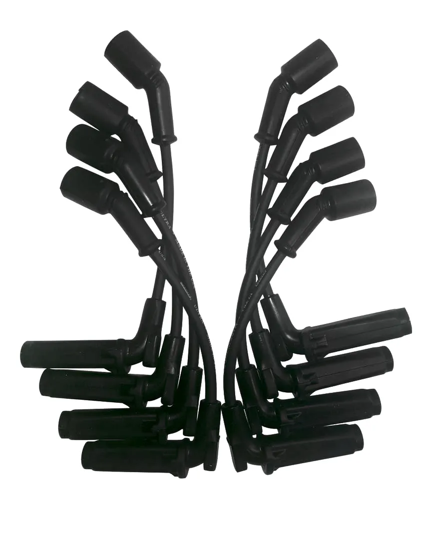 Moroso Wire Set Ultra gm ls 9.75 Inch Wire Unsleeved Coil on Plug 90 Deg Boots Black w