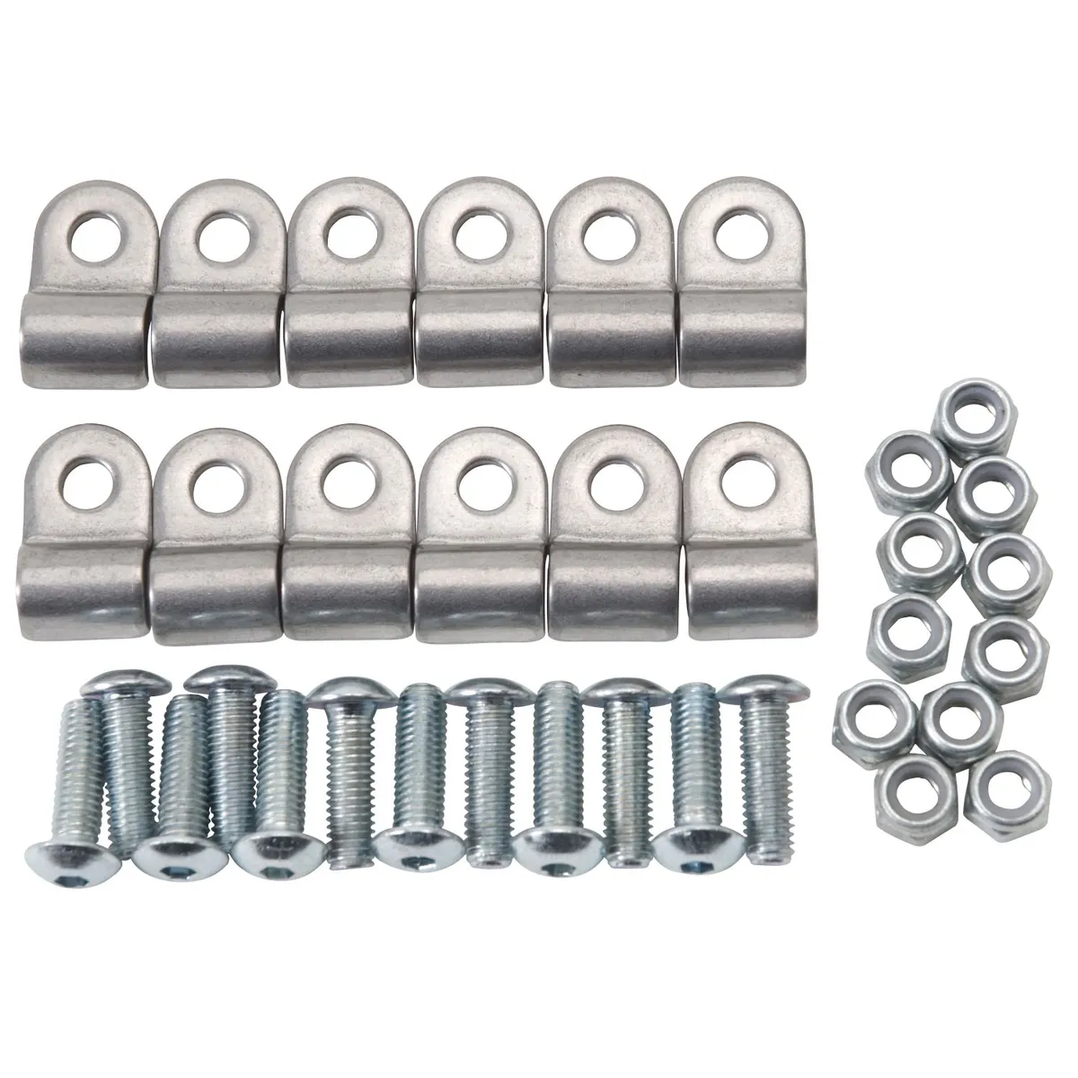 3/16in SS Brake Line Clamps - 12pk product image