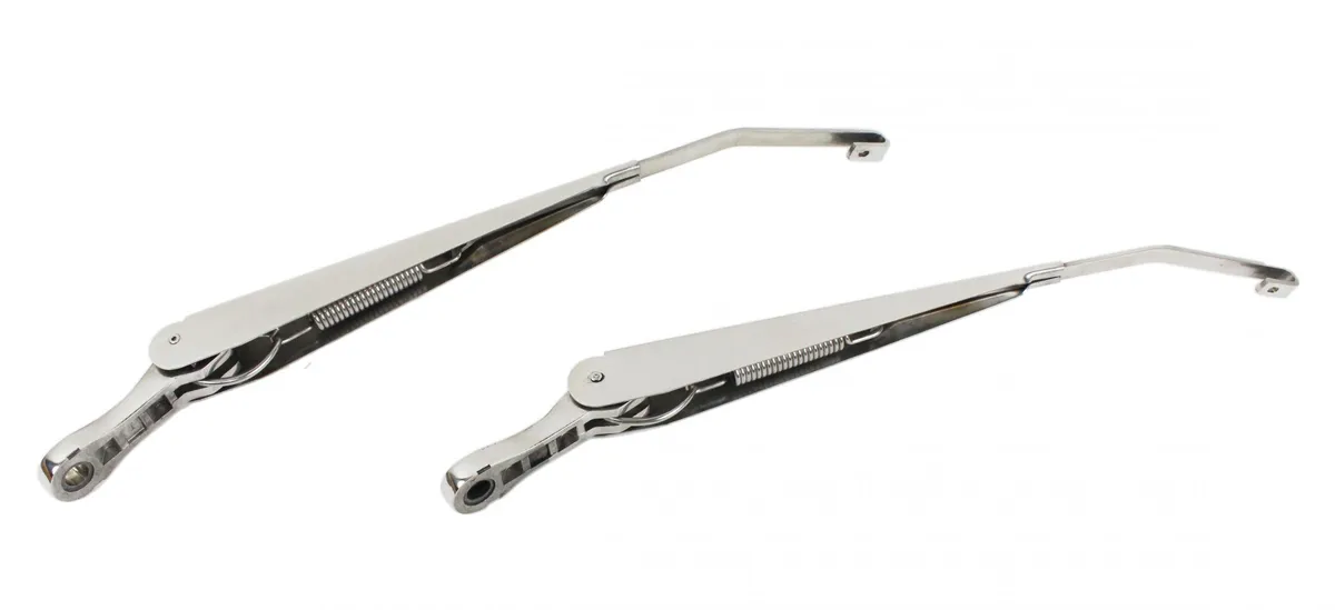 Jeep JK Windshield Wiper Arms Pair 07-18 Wrangler JK Polished Silver Kentrol product image