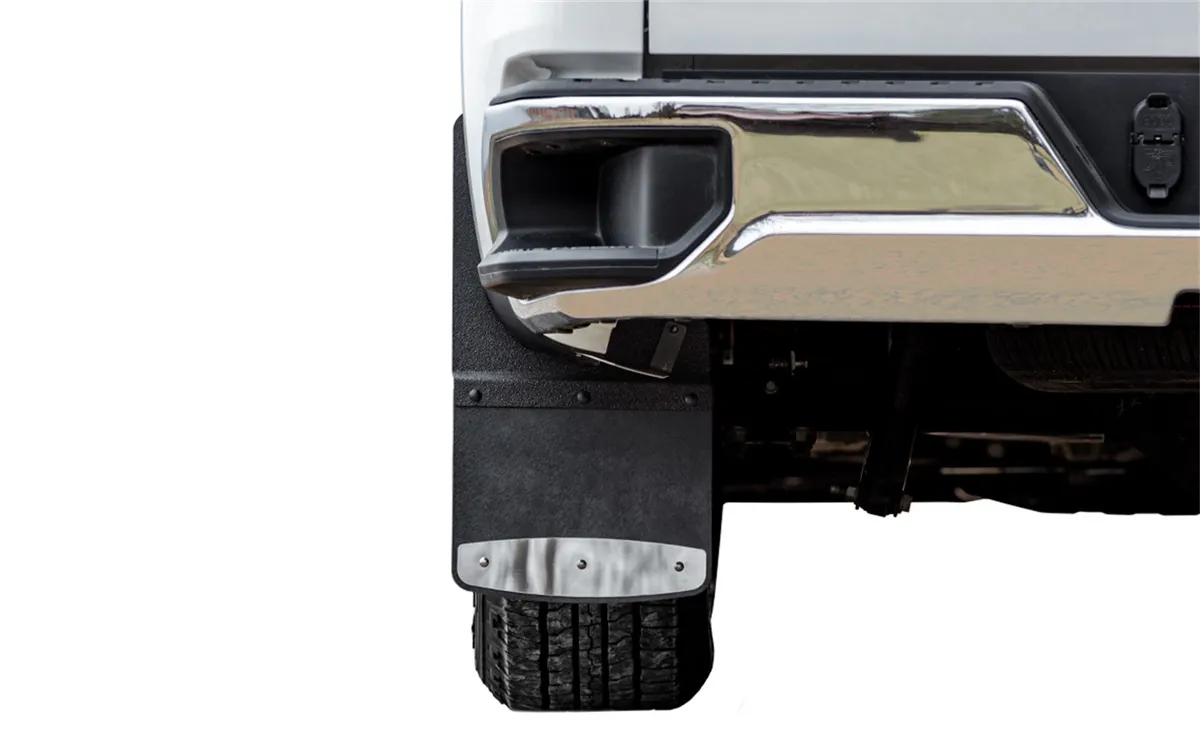 ROCKSTAR™ Mud Flap; Hybrid Splash Guard; For Models w/Trim Plates; 12 in. Wide x 10 in. Long; Set Of Two; product image