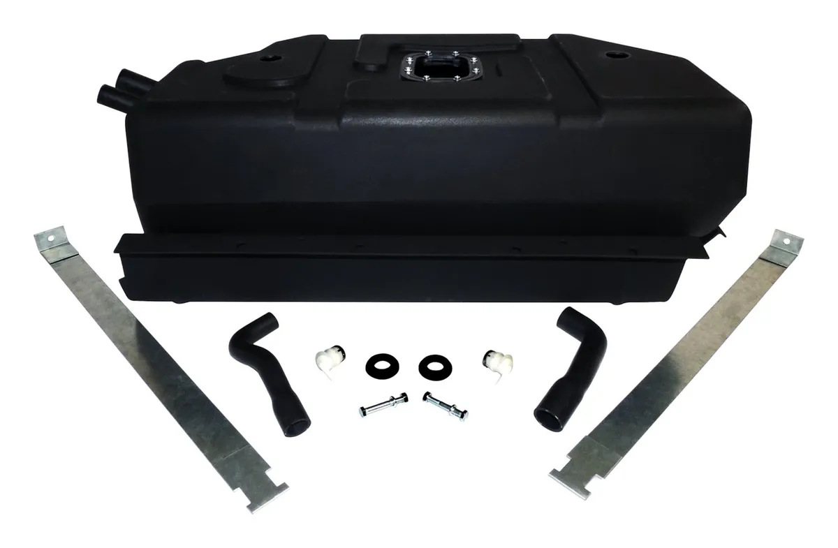 Fuel Tank and Skid Plate Master Kit; Includes Fuel Tank; Skid Plate; Hoses; Straps; and Vent Valves; product image