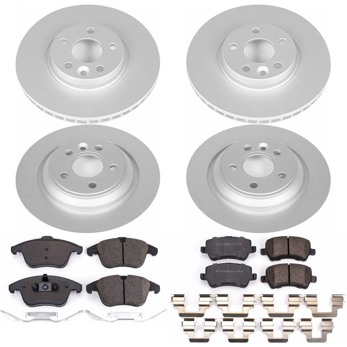 Z23 Sport Geomet Coated Rotor Kit For European Vehicles: Genuine Geomet Fully Coated Rotors; Carbon-Fiber Ceramic Pads W/Hardware product image