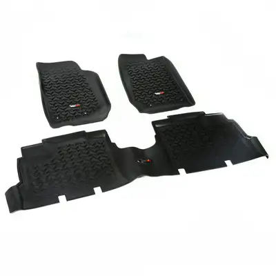 Rugged Ridge 0715 Jeep 4door Wrangler (Jk) Floor Liners Kit Black