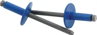 Allstar Performance Lg Hd Rivet 250Pk Chevron Blue