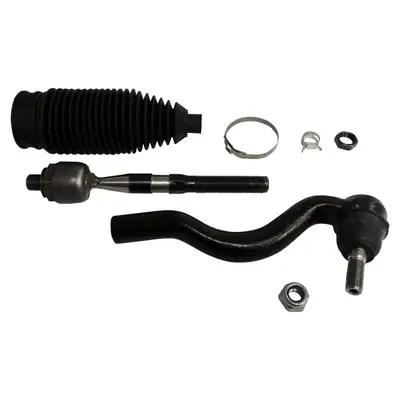 Crown Automotive Jeep Replacement Black Tie Rod End Kit Left Tie Rod End Kit;includes 1 Inner And 1 Outer Tie Rod End, Jam Nut, Bellows Boot, Clamps, And Tie Rod End Nut