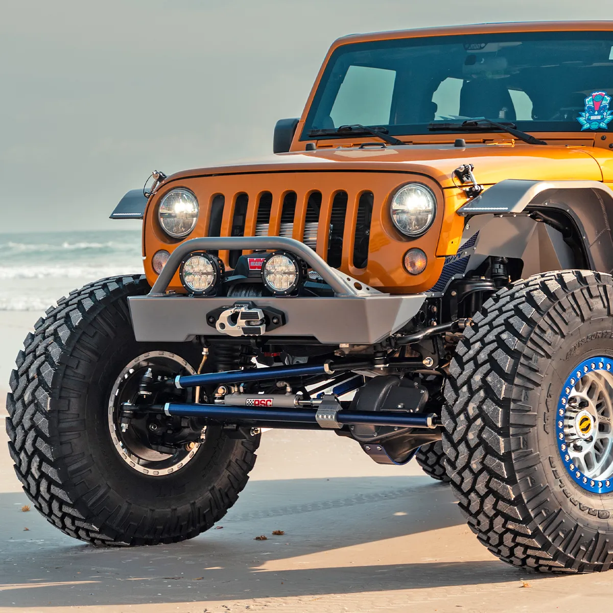0718 Wrangler Krawler Lite Front Bumper With Hoop Raw product image