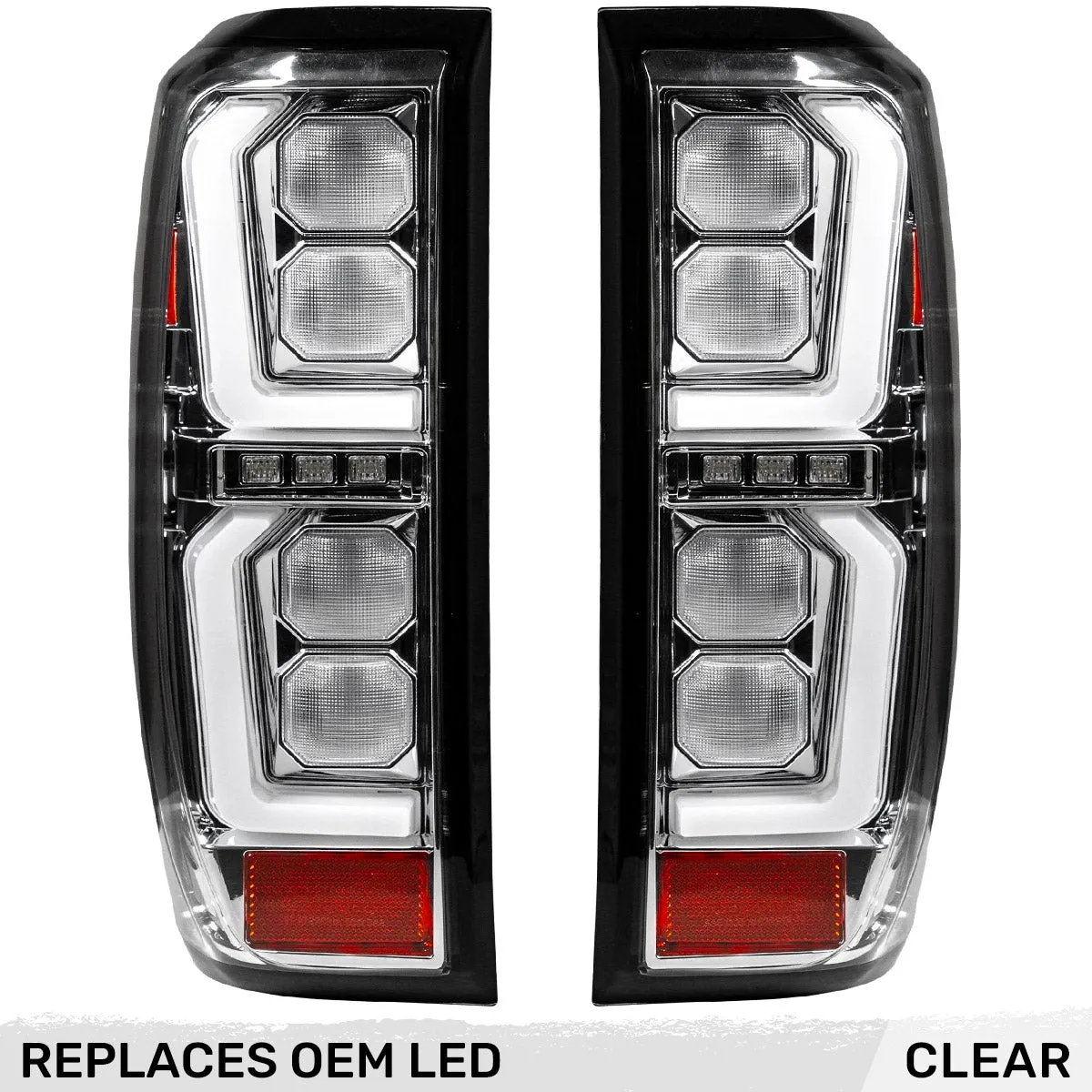 Gmc Sierra 19-20 1500 And 20-21 25003500 Only Fits Single Wheel Body Style Trucks With Factory OEM LED Tail Lights Oled Tail Lights - Smoked Lens product image