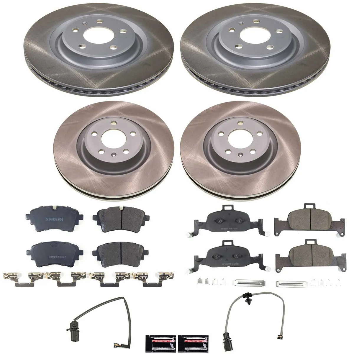 Z17 Semi Coated Rotor Kit: Coated Rotors; Ceramic Pads w/Hardware product image