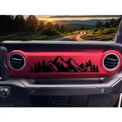 Under The Sun Inserts Mountain Dashboard Decal