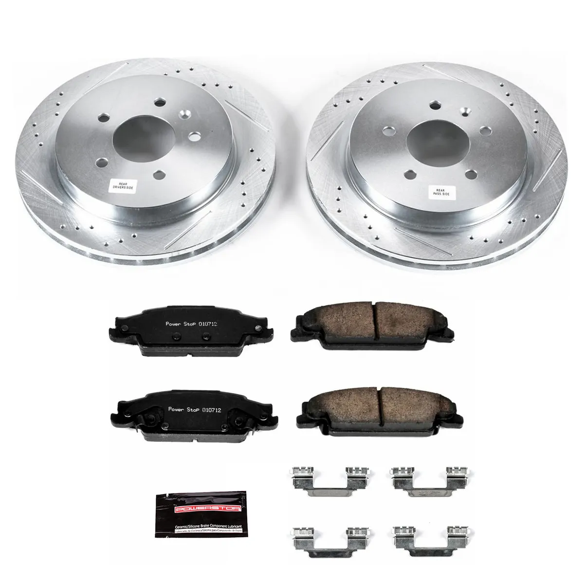 Z23 Evolution Sport Upgrade Kit: Drilled/Slotted Rotors; Carbon-Fiber Ceramic Pads W/Hardware product image