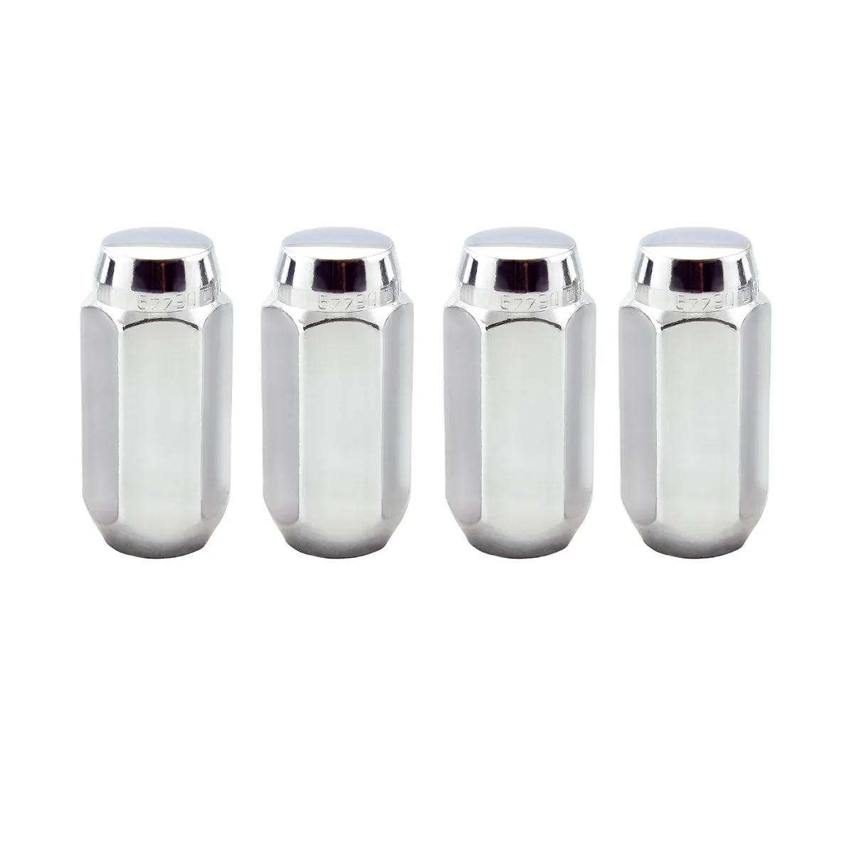 Hex Lug Nut M14x1.5 Cone Seat 13/16 Hex 1.945 in Oal Chrome (4 Pk) product image