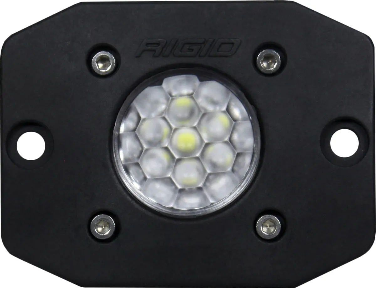 RIGID Ignite LED Light, Diffused Lens, Flush Mount, Black Housing, Single product image