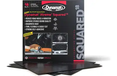 Dynamat Dynamat Xtreme Sound Deadening Car Insulation Squared 18 Pack