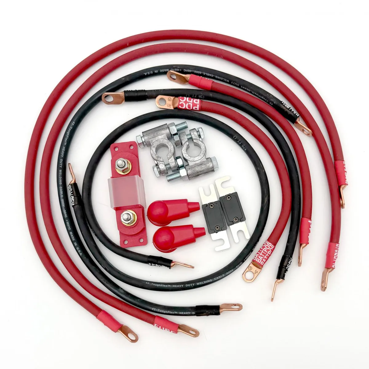 1991-1995 Jeep Wrangler YJ Battery Cable Kit 2.5 Liter 2 Gauge Battery Cable Big7Kits product image