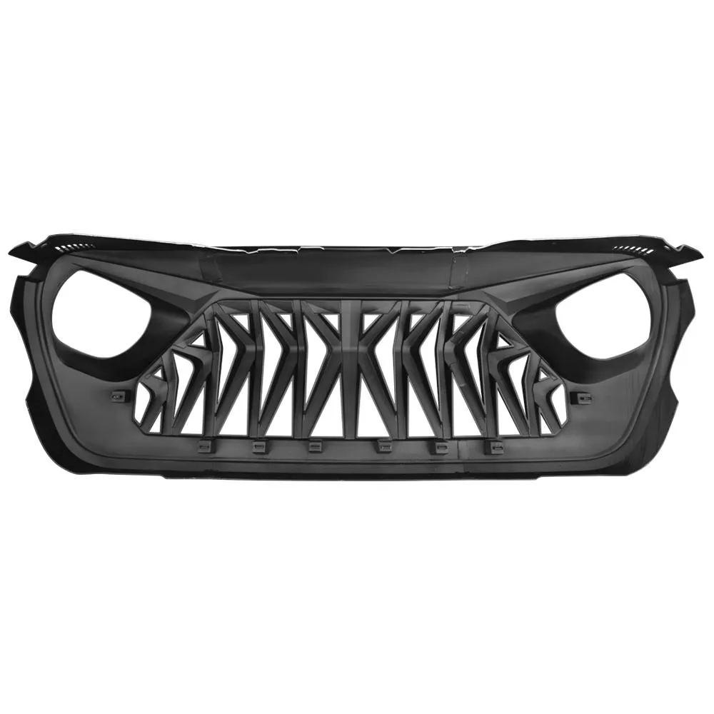 Shark Grille - Matte Black For 18+ Wrangler JL & Gladiator JT W/O Trailcam (ETA Late July) product image