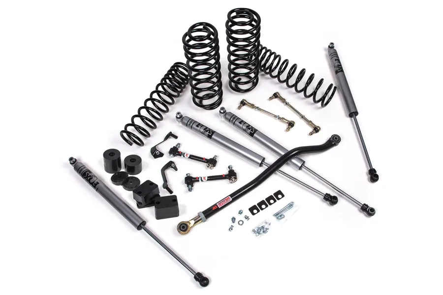 2018-2024 Jeep Wrangler JL J-Venture 3 Inch Lift Kit 2 Door w/Fox Adventure Series Shocks Standard Rate Coils JSPEC product image