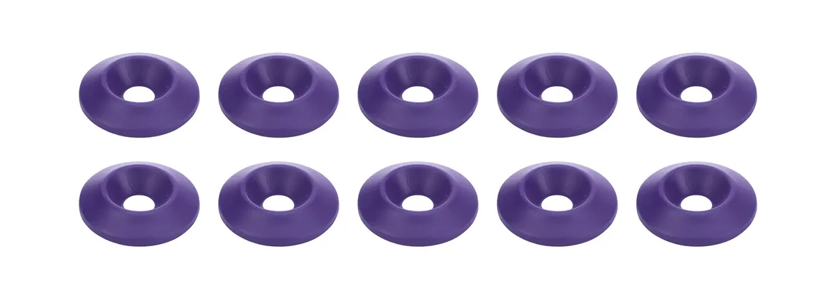 Allstar Performance Countersunk Washer Purple 10pk