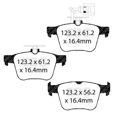EBC Brakes EBC Brake Pad Disc Rotor Kit; Set Of Yellowstuff Brake Pads/2-Piece Fully-Floating Brake Discs;