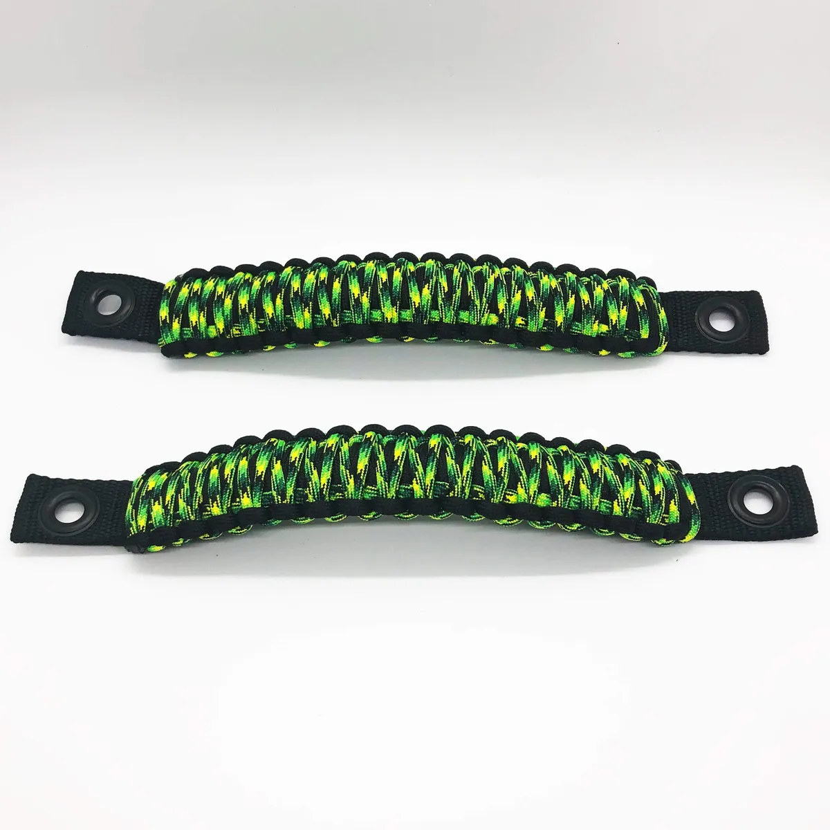 TJ Door Handles, Paracord Jeep® Grab Handles for Jeep Wrangler TJ & LJ 97-06 - Interior Door Pull Handles 550 Paracord Grab Handles w/ Grommets (PAIR) | Bartact® product image