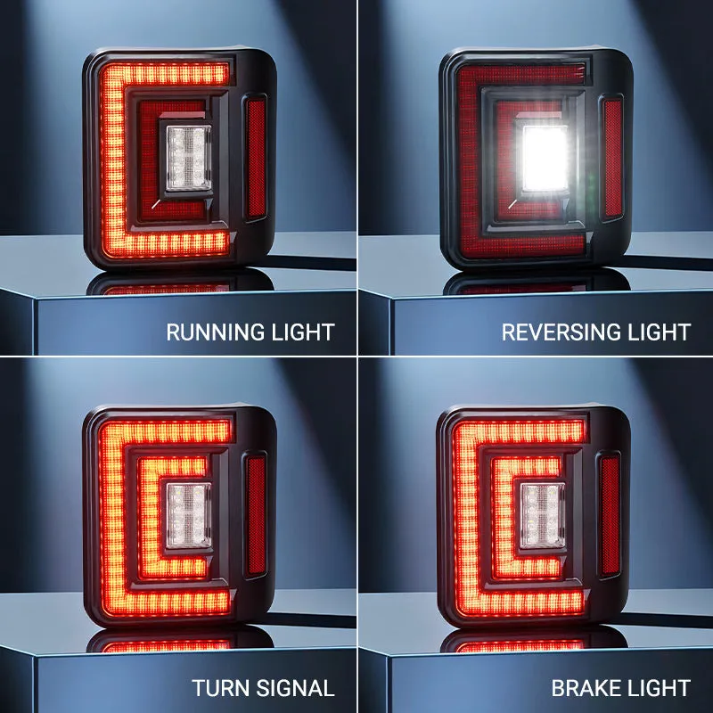 Flush Mount Jeep Wrangler Tail Lights – Ultra Bright LED Upgrade for JL 2018–2026 product image