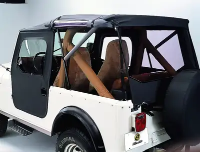Bestop Tigertop Jeep Soft Top For Jeep 1976-1986 CJ7 Black Crush Bestop