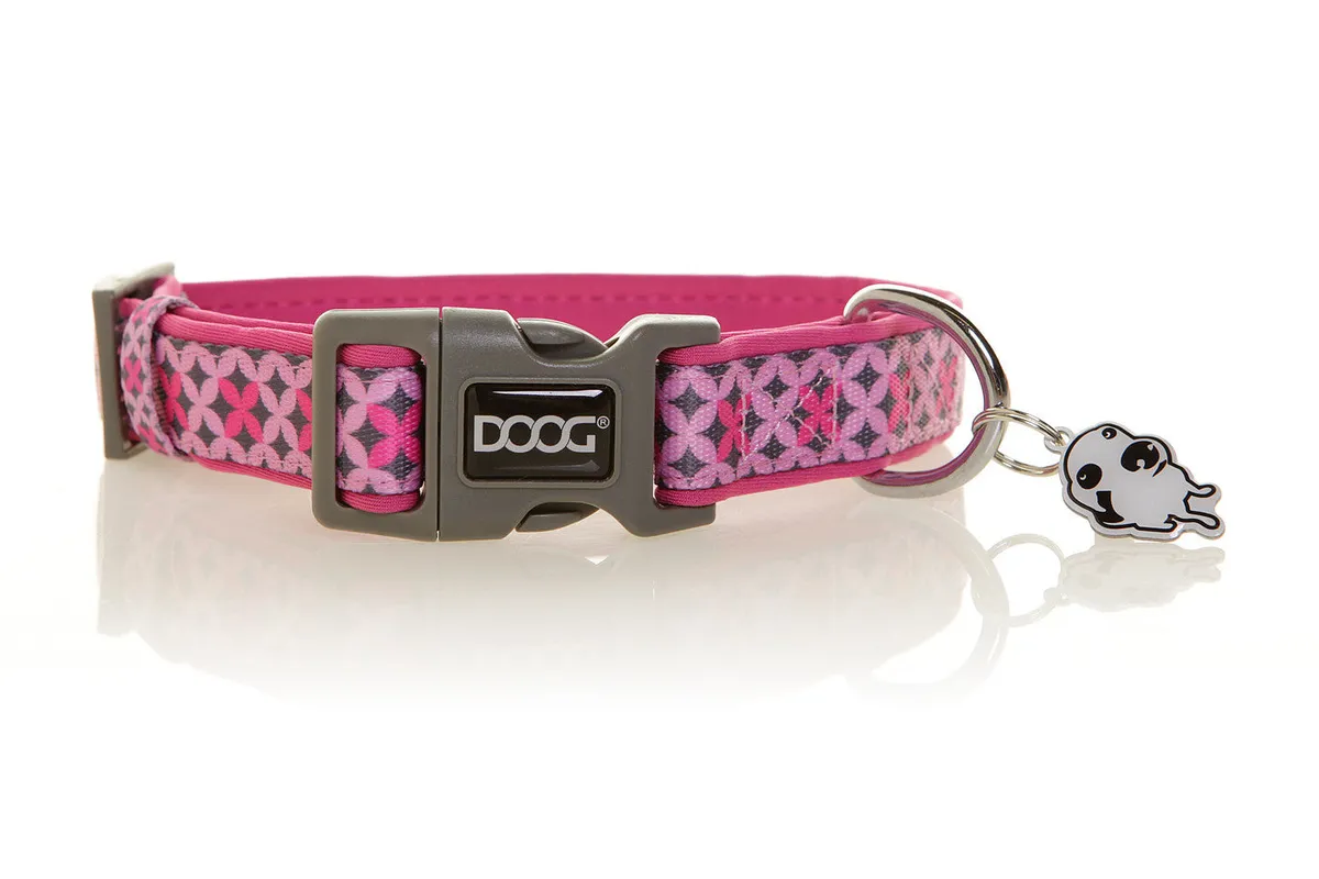 Collar Pink/Blk Star-Lg product image