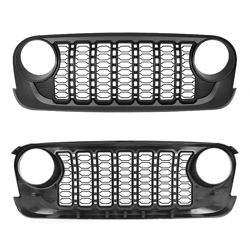 Front Mesh Grille with 2024 Wrangler JL Style for Jeep Wrangler JK product image