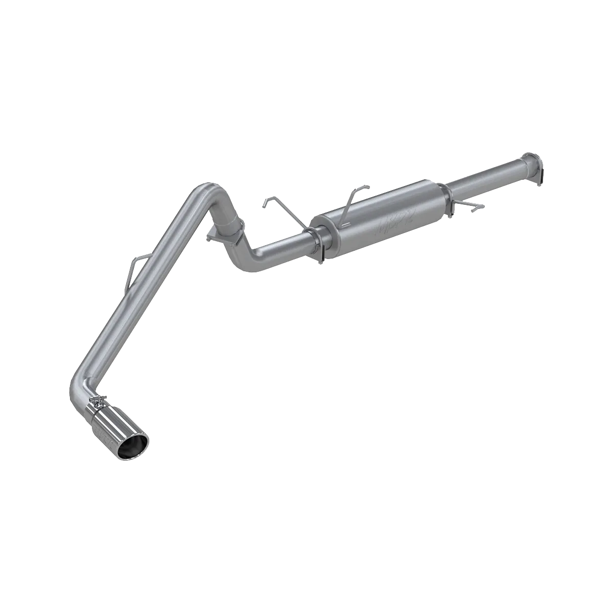 Armor Lite Cat Back Exhaust System; 3 in.; Incl. Extension Pipe/Muffler/Tailpipe/Hardware/4 in. OD Tip; Single Side Exit; Aluminized; product image
