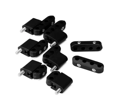 Lokar Smoothie Vertical Wire Separator Kit; 7-8mm; Incl. 2-2 Place/2-3 Place/4-4 Place; Black;