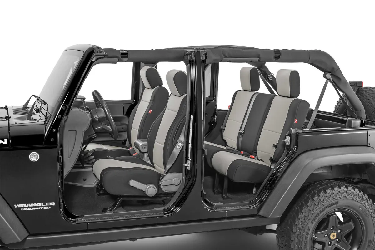 Wrangler JK Unlimited Seat Cover for 07 Jeep JK Unlimited Gray Neoprene Pair Diver Down product image