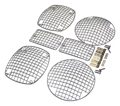 Crown Automotive Jeep Replacement RT Off-Road - Metal Chrome Stone Guard Set