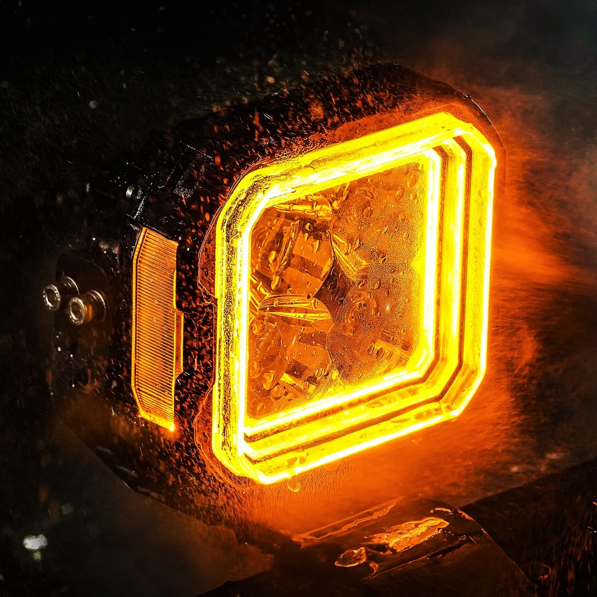 5 Inch LED Pod Lights White + Amber Dual-Mode for Jeep Wrangler JL/ Gladiator JT product image