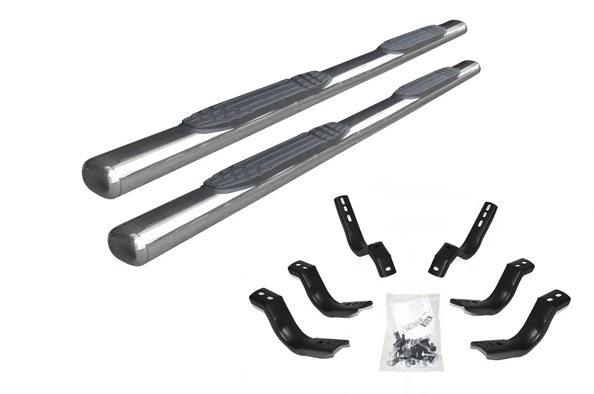 Go Rhino 104412680PS - 4 1000 Series SideSteps & Bracket Kit - Stainless Steel product image
