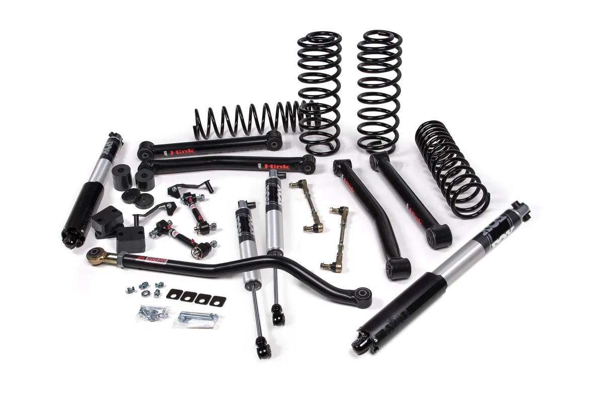 2018-2024 Jeep Wrangler JL J-Konnect 3.5 Inch Lift Kit 4 Door w/Fox 2.0 Performance Series Shocks Standard Rate Coils JSPEC product image
