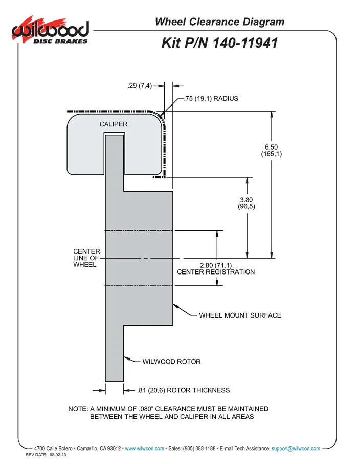 1971 - 1974 American Motors Forged Dynapro Low-Profile Rear Parking Brake Kit - 140-11941 product image