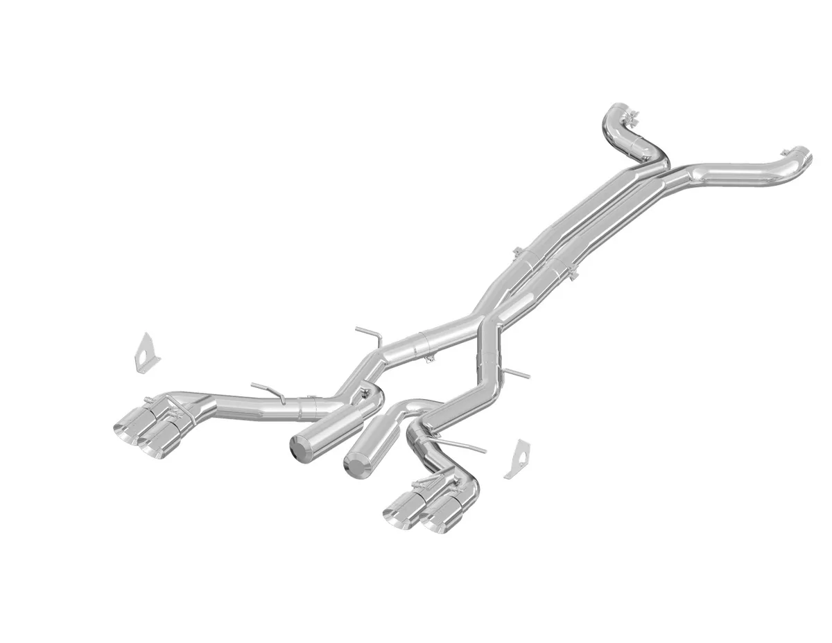 3 Inch Dual Cat Back Exhaust System Quad Tips T409 Stainless Steel Race Version For 16-24 Chevrolet Camaro, V8 6.2L 6 Speed Coupe Only 17-24 Chevrolet Camaro ZL1- Coupe Only MBRP product image