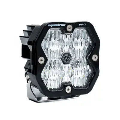Baja Designs Squadron 2.0 Pro Black LED Auxiliary Light Pod Universal Clear Wide Cornering Baja Designs