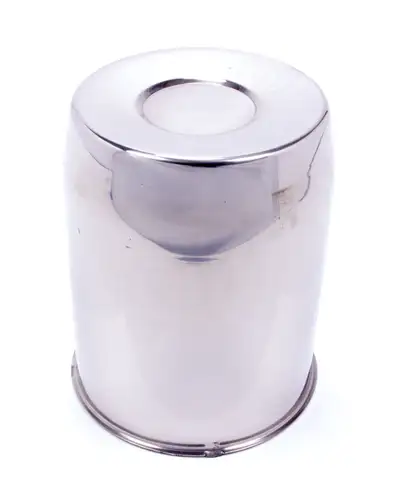 Gorilla Push Thru Hub Cover Closed End Long 5.1 OD Polished Stainless Bulk HC211LSS