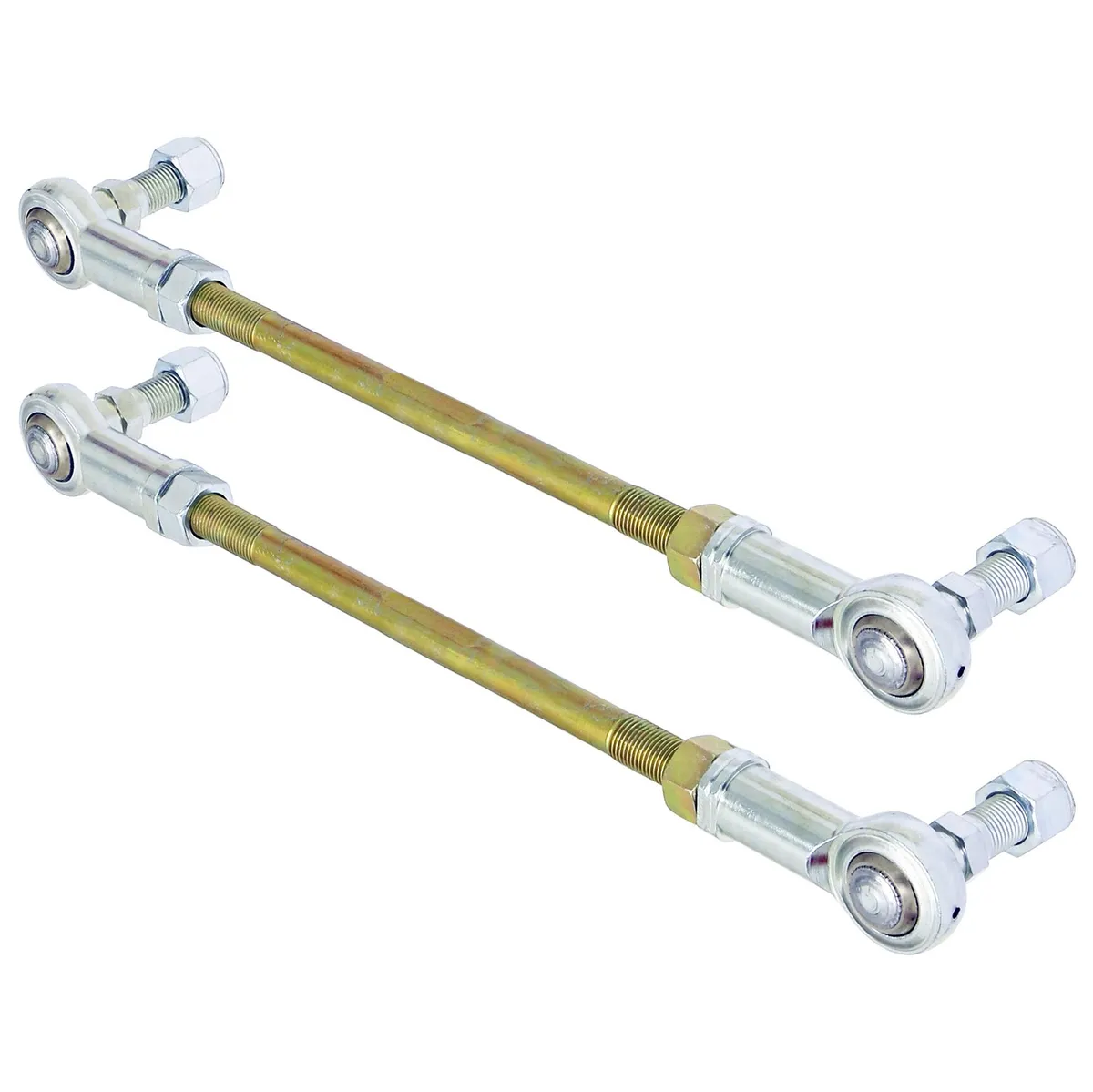 Adjustable Sway Bar End Link Kit (12 1/2 Inch Long Rods w/ Heims and Jam Nuts pair) RockJock 4X4 product image